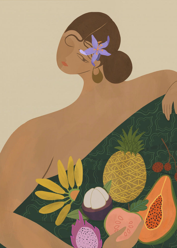 Vendeur de fruits | Posters - Affiche Artistique