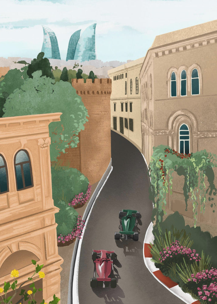 Baku Azerbaigian | Stampe su Tela