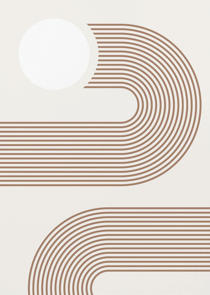Beige båge Poster | Canvas