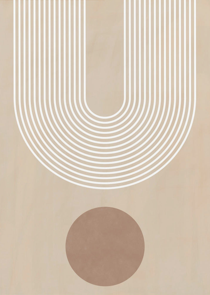 Beige båge Poster | Canvas