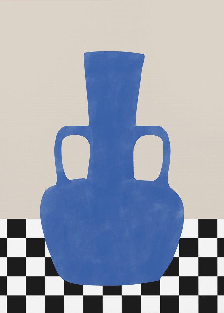 Scacchiera Vaso Azzurro | Stampe su Tela