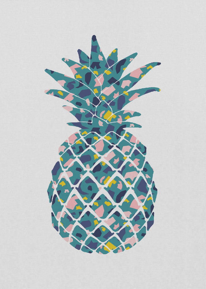 Teal Pineapple | Poster