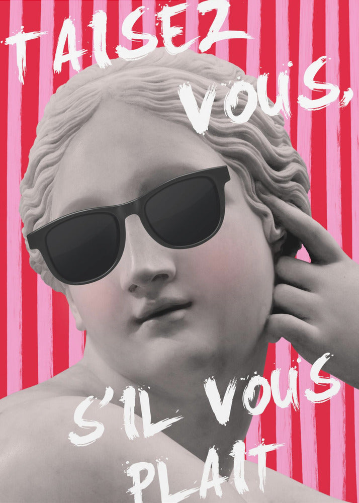 Rosa och rödrandig Venus | Poster