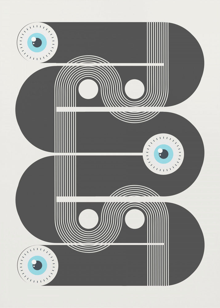 Geometriska onda ögon | Poster