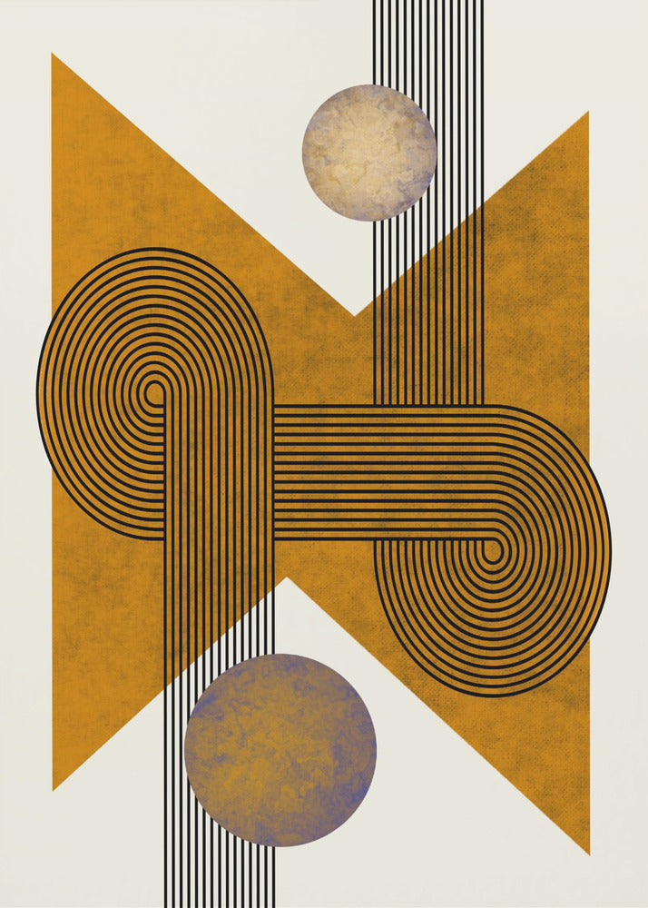 Texturerad komposition från mitten av århundradet 4 | Poster
