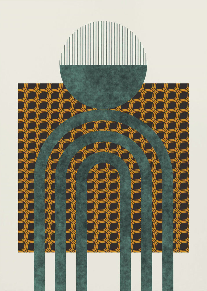 Texturerad komposition från mitten av århundradet 5 | Poster