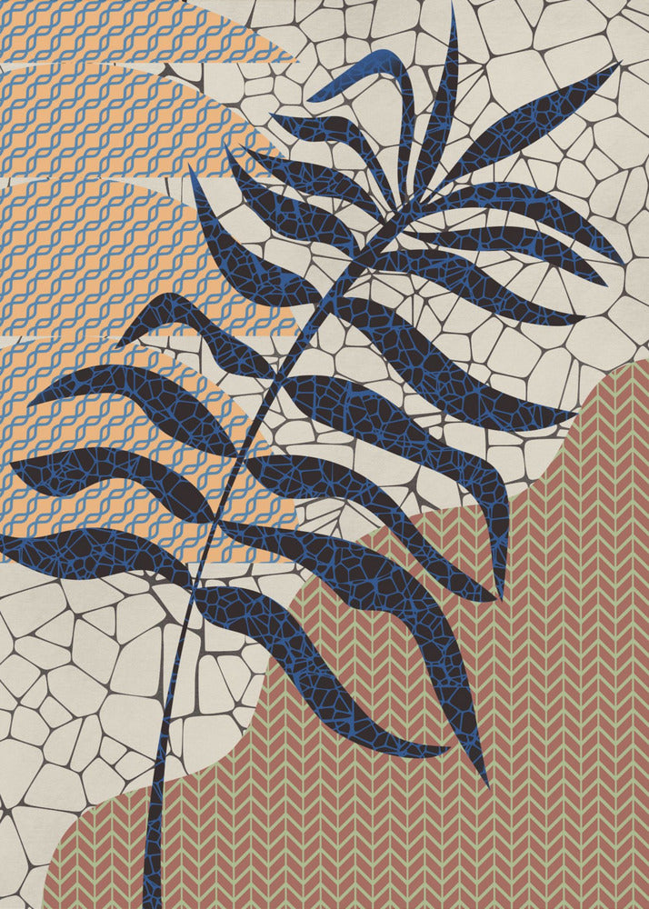 Palmbladmosaikdesign | Poster