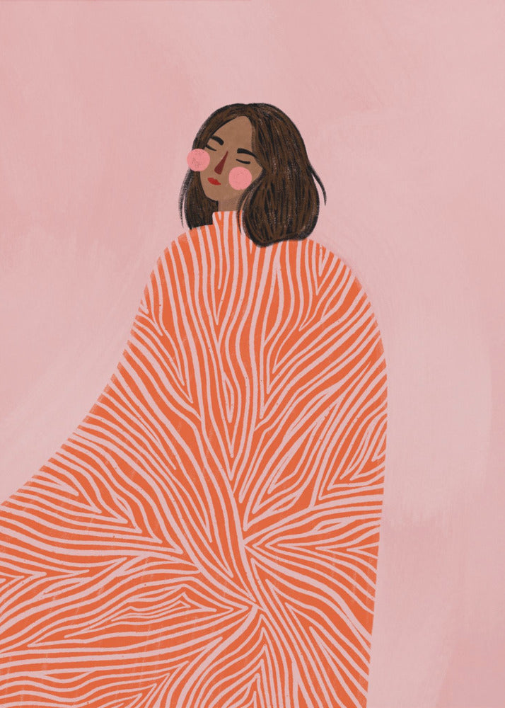 The Woman With the Swirls | Canvas