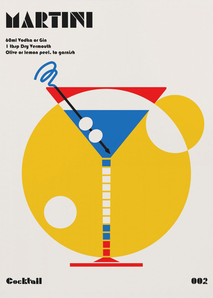 Martini Bauhaus-cocktail | Poster