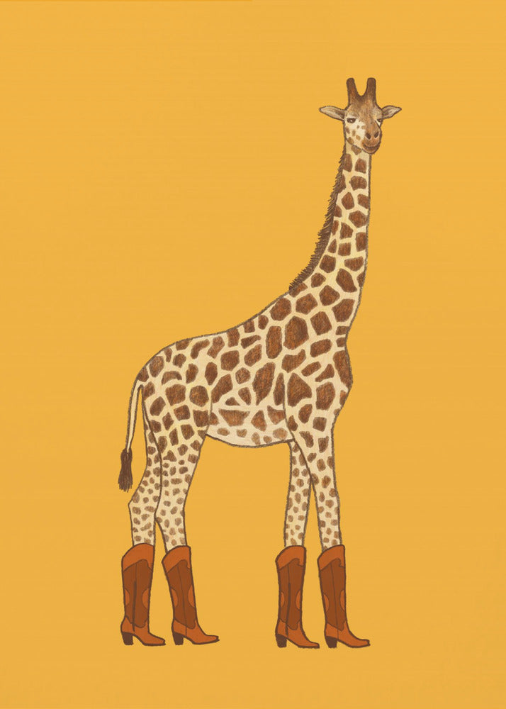Jolene la girafe cowgirl | Tableaux sur Toile