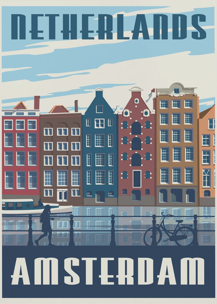 Amsterdam Resetryck | Canvastavla