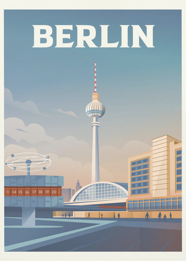 Resetavla i Berlins stadslandskap | Canvastavla