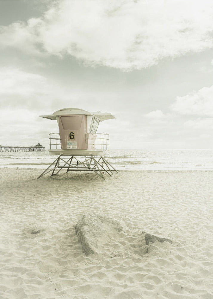 CALIFORNIE Vintage Imperial Beach | Tableaux sur Toile