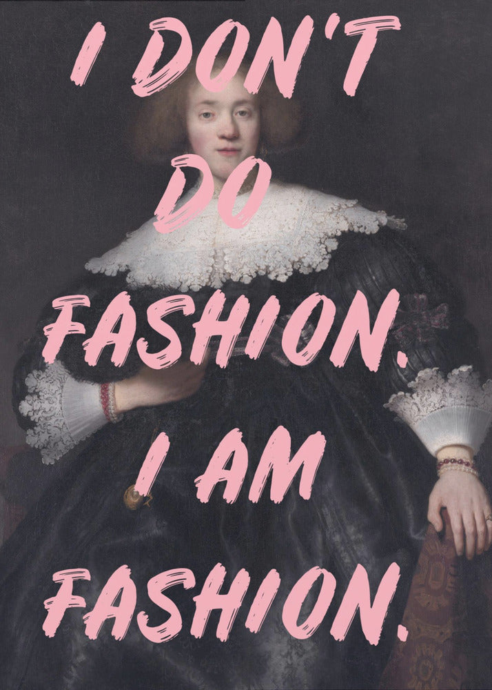 Iamfashionii Ratioiso | Affisch