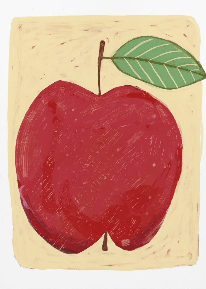 Stort rött äpple | Poster