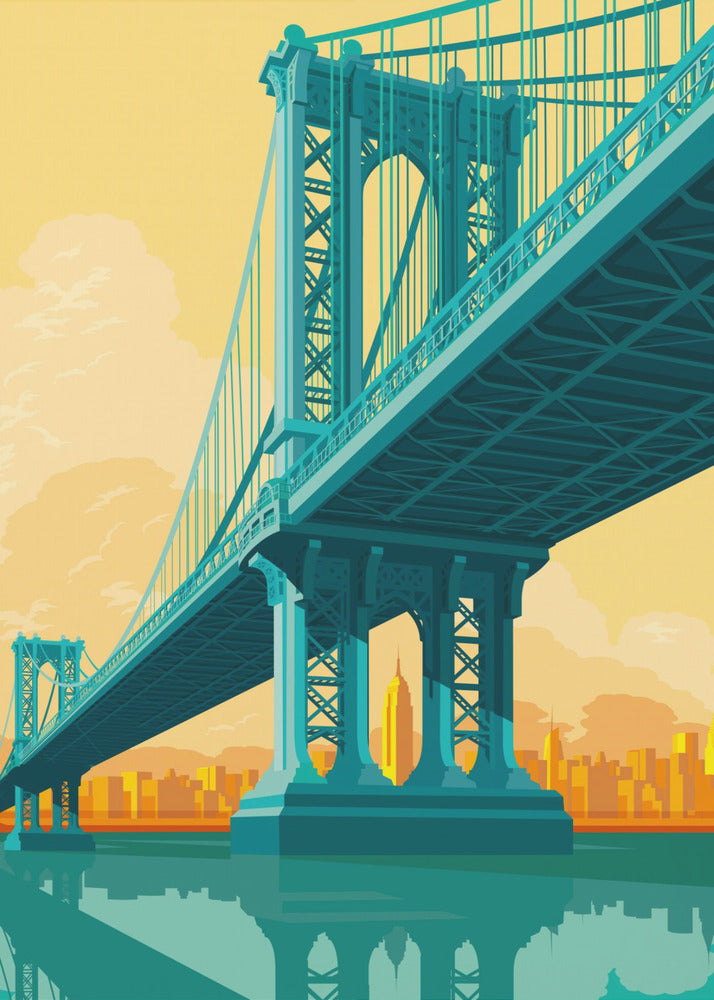 New York Manhattan-bron | Canvastavla