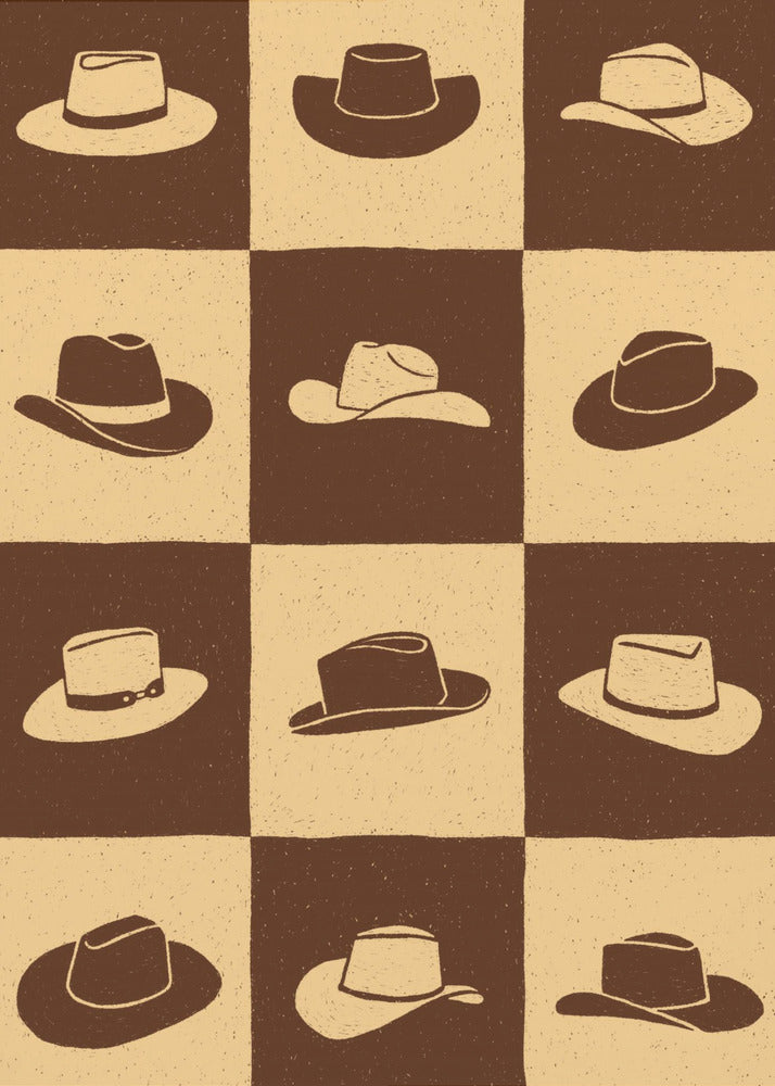 Cowboy Schackruta | Canvas