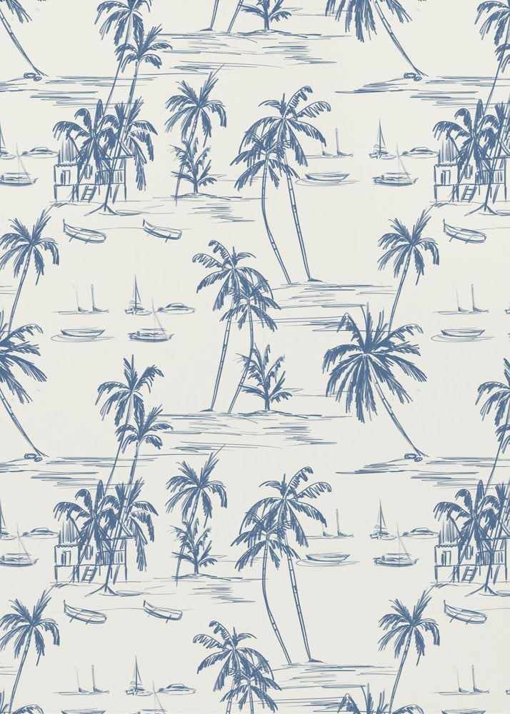 Blue Beach Pattern | Canvas