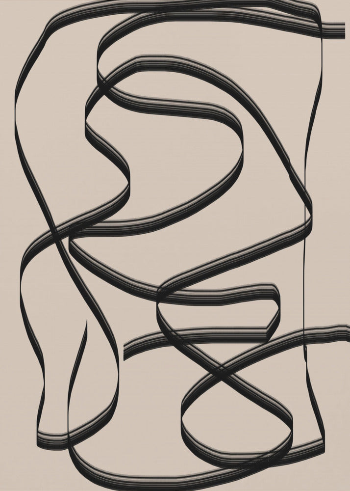 Flowing Lines Maze | Poster