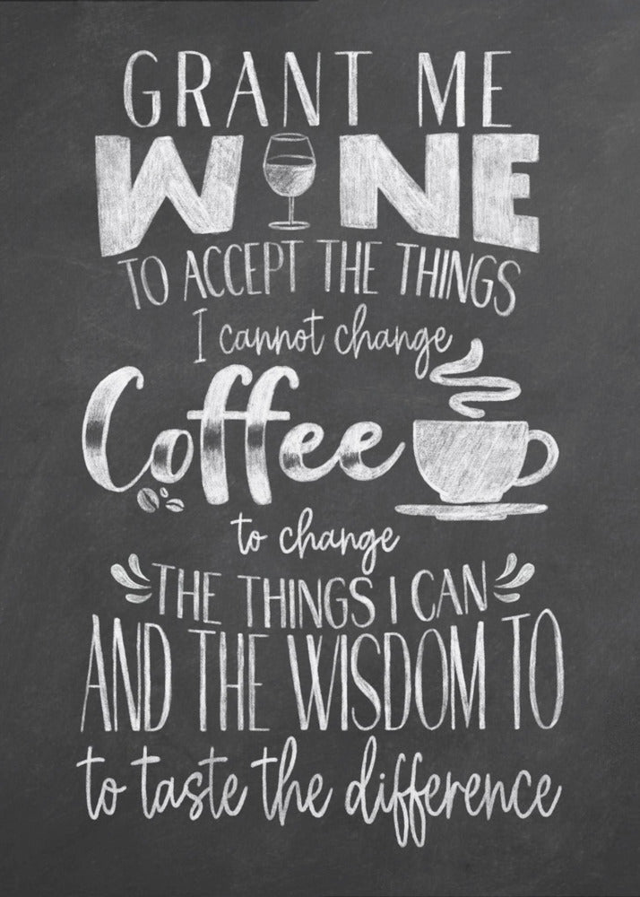 Vin och kaffe | Poster