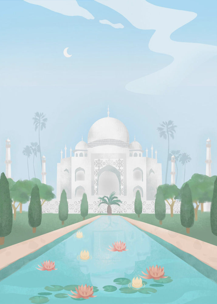Taj Mahal, Indien | Canvastavla
