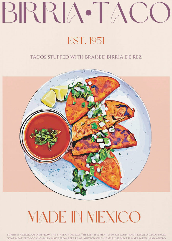 Läckra Birria-bitar | Poster