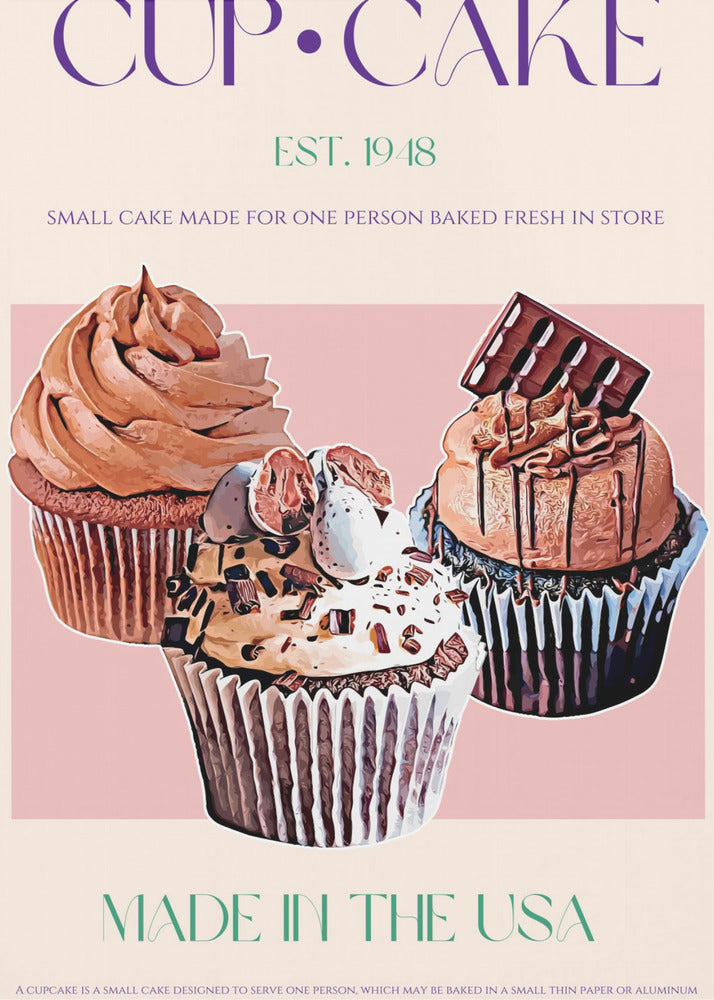 Dekadenta muffins | Poster
