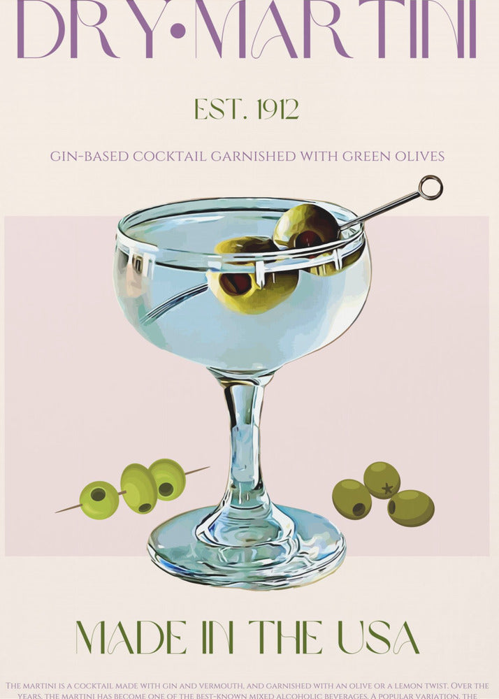 Klassisk Martini Charm | Poster
