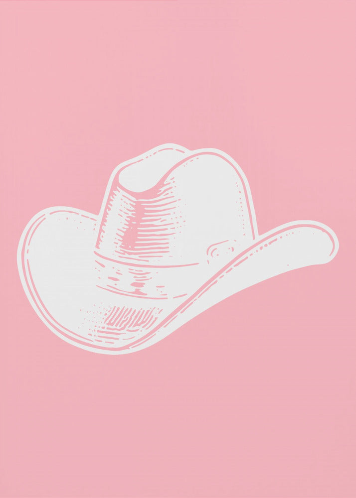 Rosa cowboyhatt | Canvas