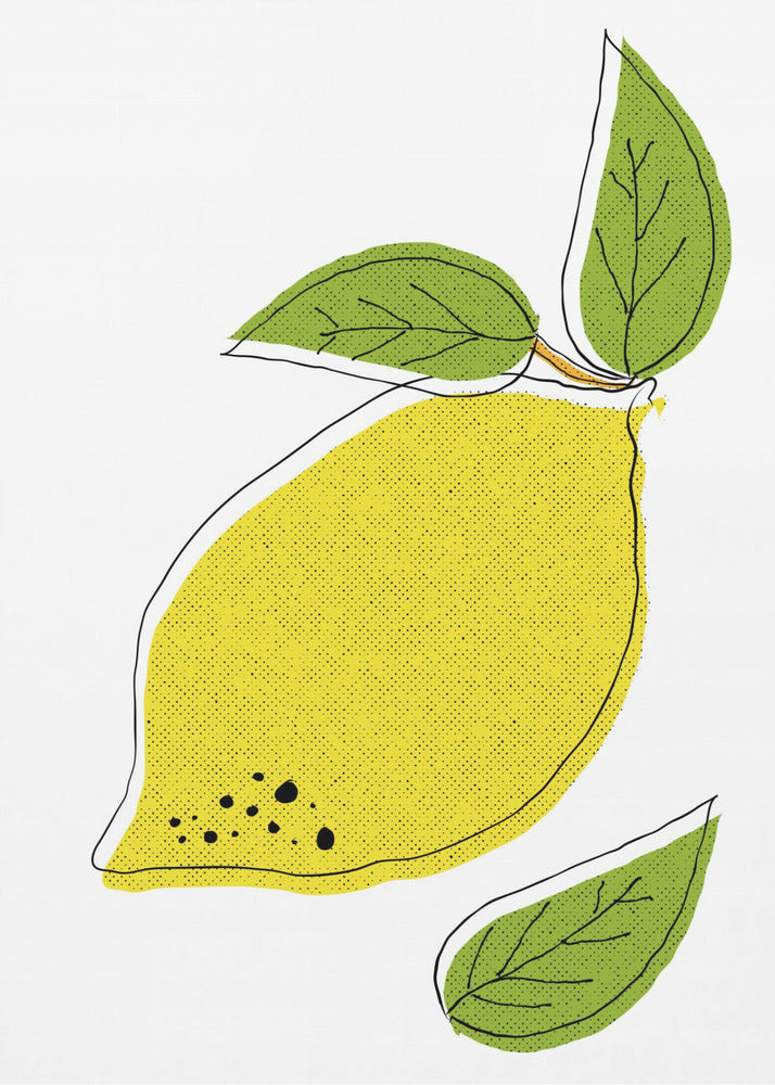 Sprudlande citrusglädje | Canvastavla