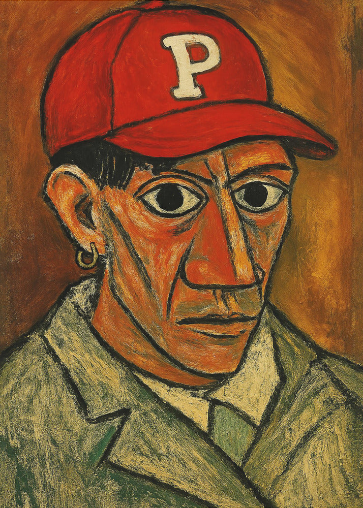 Röd mössa blick | Canvas