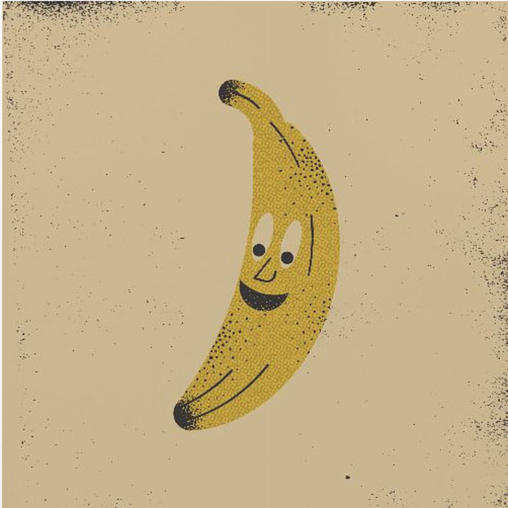 Glückliche Banane | Poster - Kunstdruck