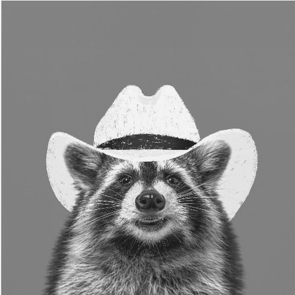 Wyatt Cowboy-tvättbjörnen | Canvastavla