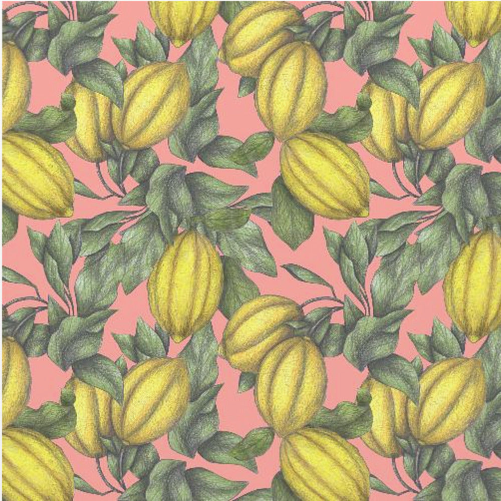 Mönster av gul citron | Canvas