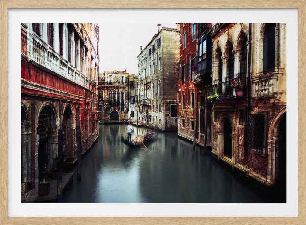 Der Gondoliere | Poster - Kunstdruck