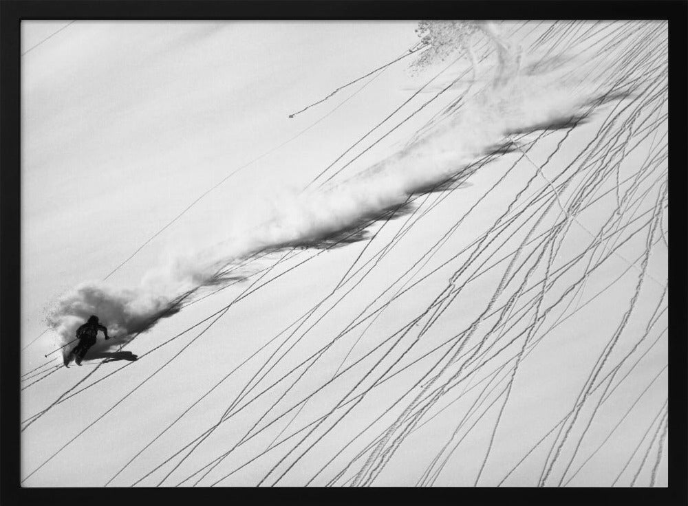 Sci sulla neve fresca | Poster - Stampe d’Arte