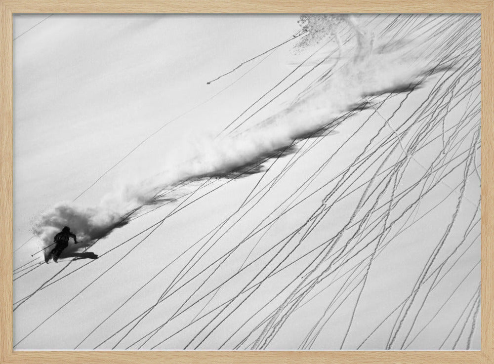 Sci sulla neve fresca | Poster - Stampe d’Arte