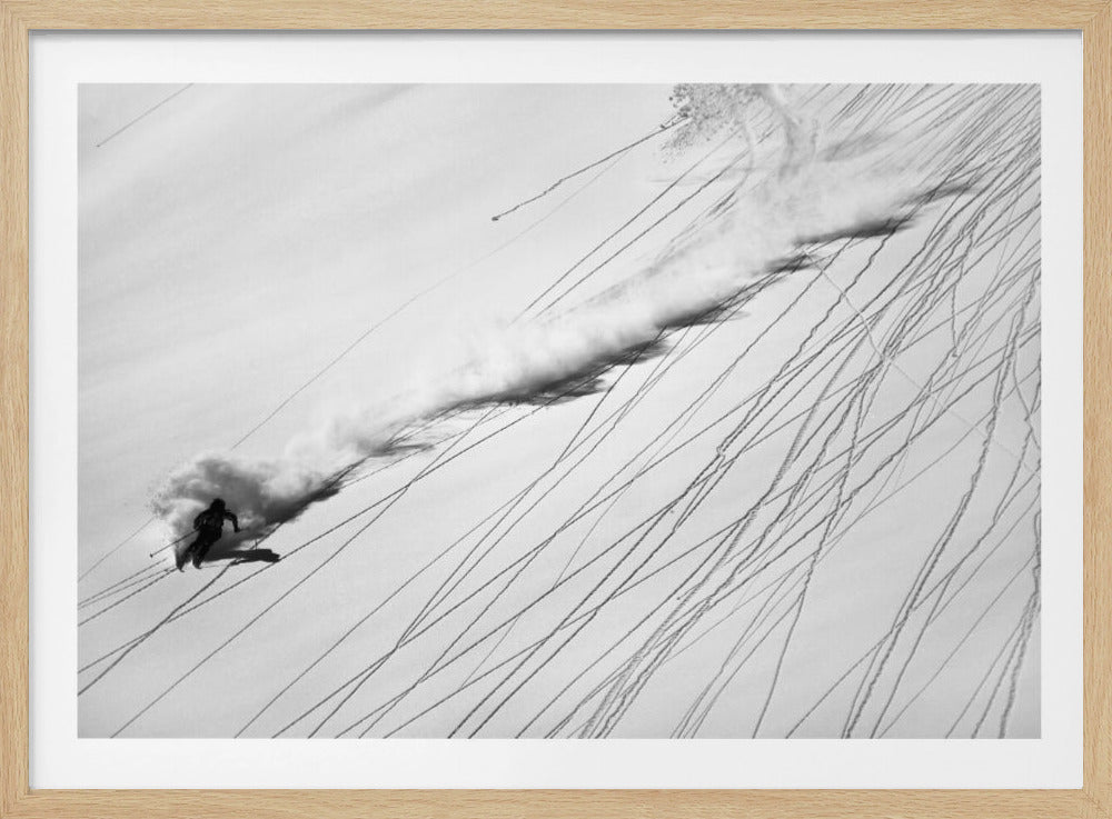 Sci sulla neve fresca | Poster - Stampe d’Arte
