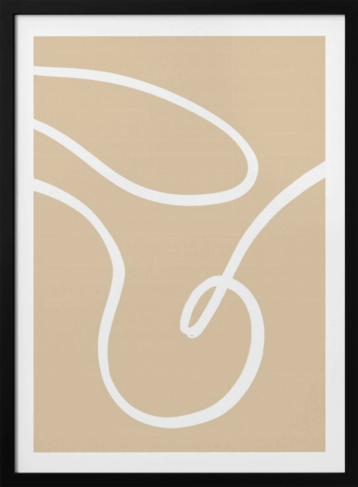 Beige linjer 02 | Poster