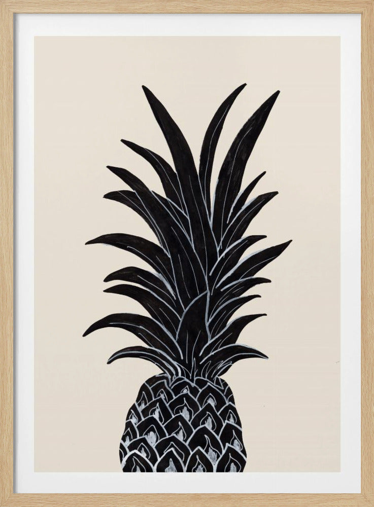 Czarny Ananas | Plakaty - Wydruki Artystyczne