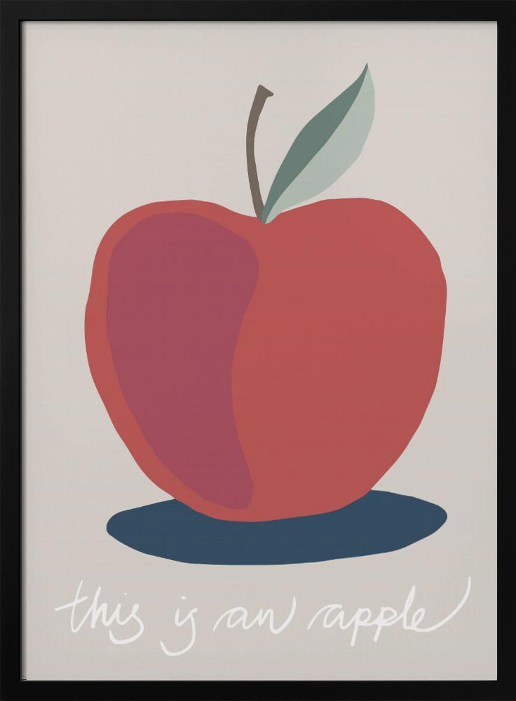 Detta är ett äpple | Poster