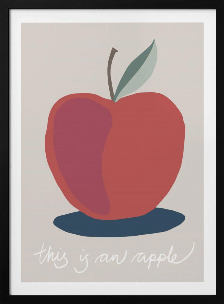 Detta är ett äpple | Poster