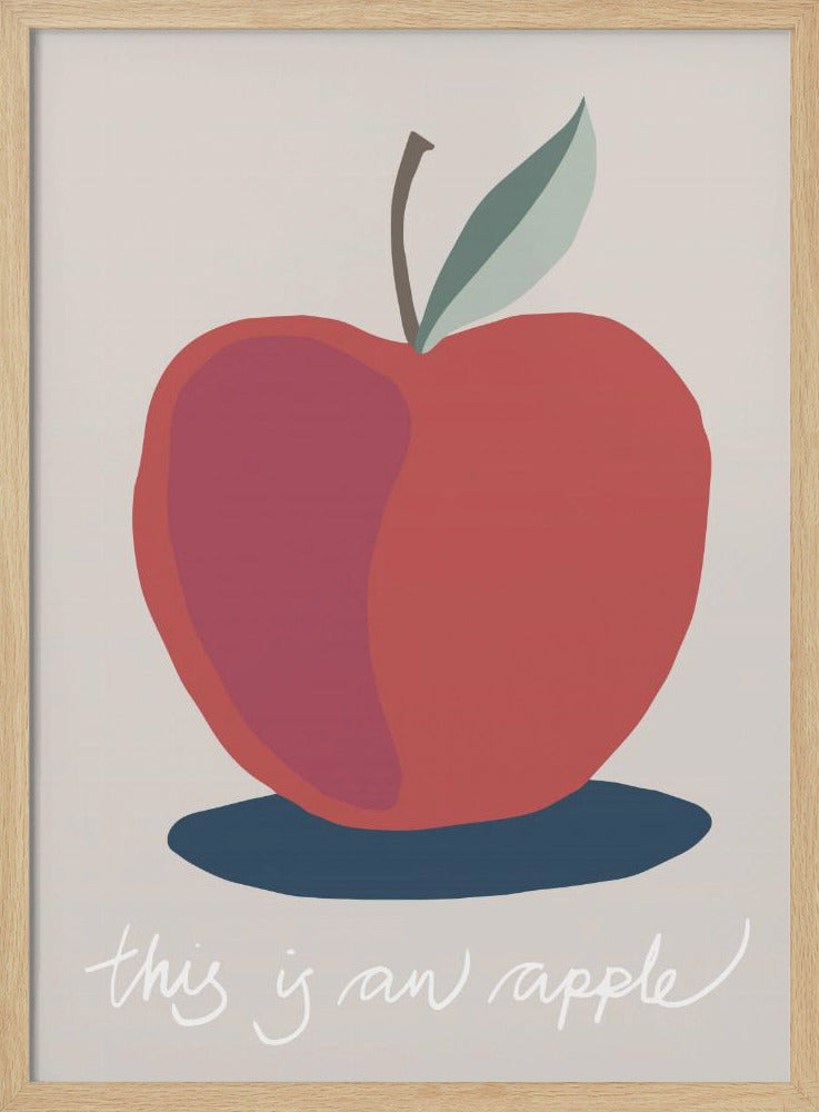 Detta är ett äpple | Poster
