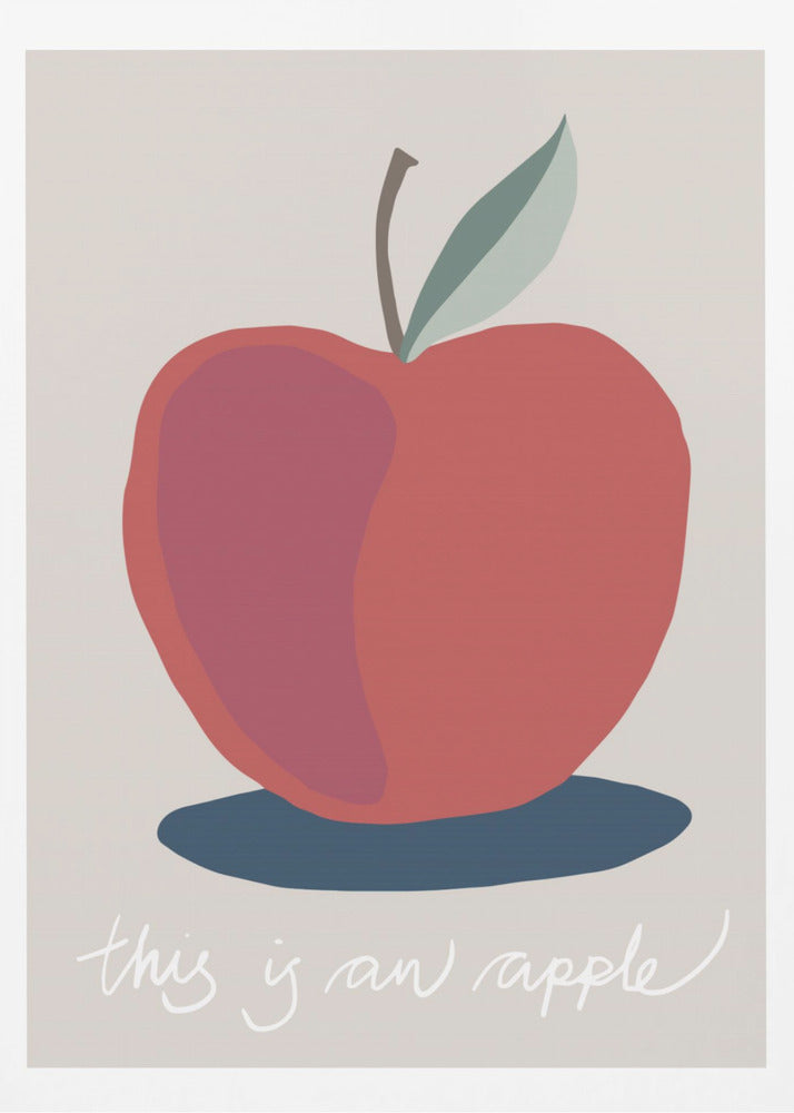 Detta är ett äpple | Poster