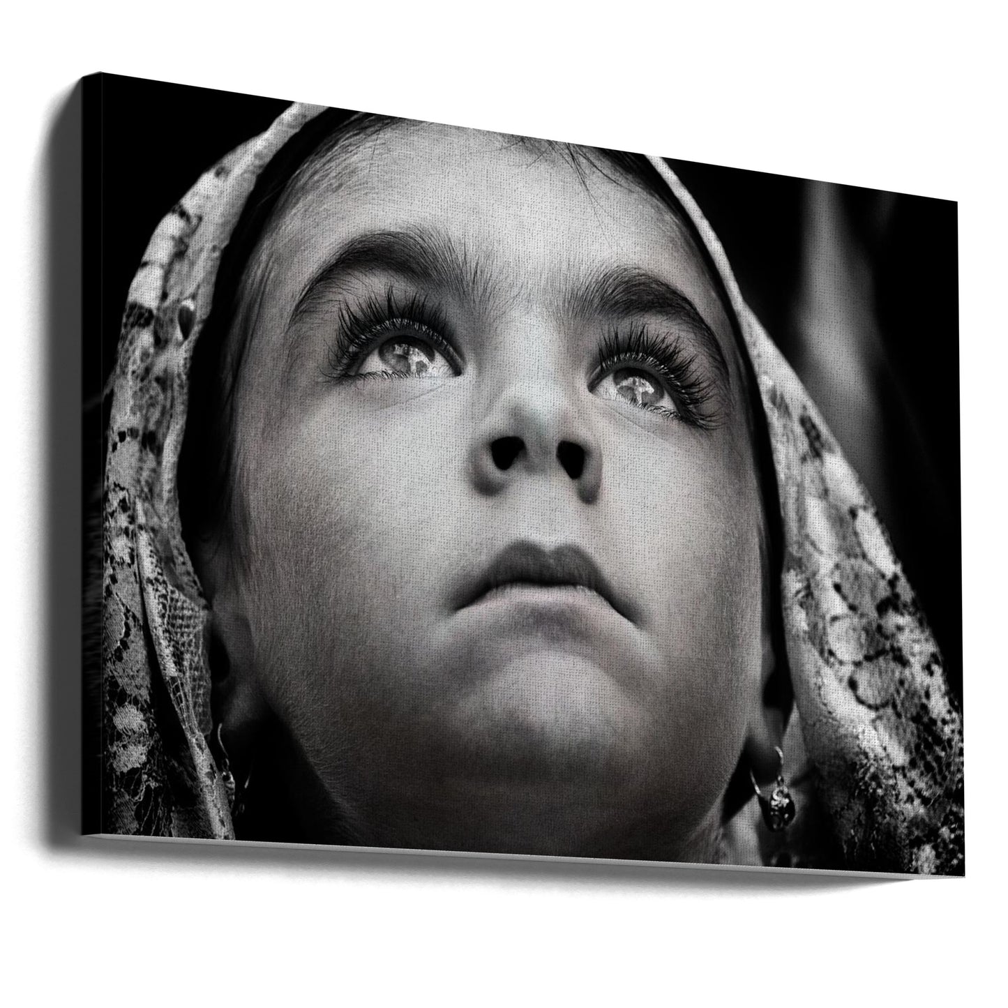 Flicka med traditionell sardisk slöja | Canvas