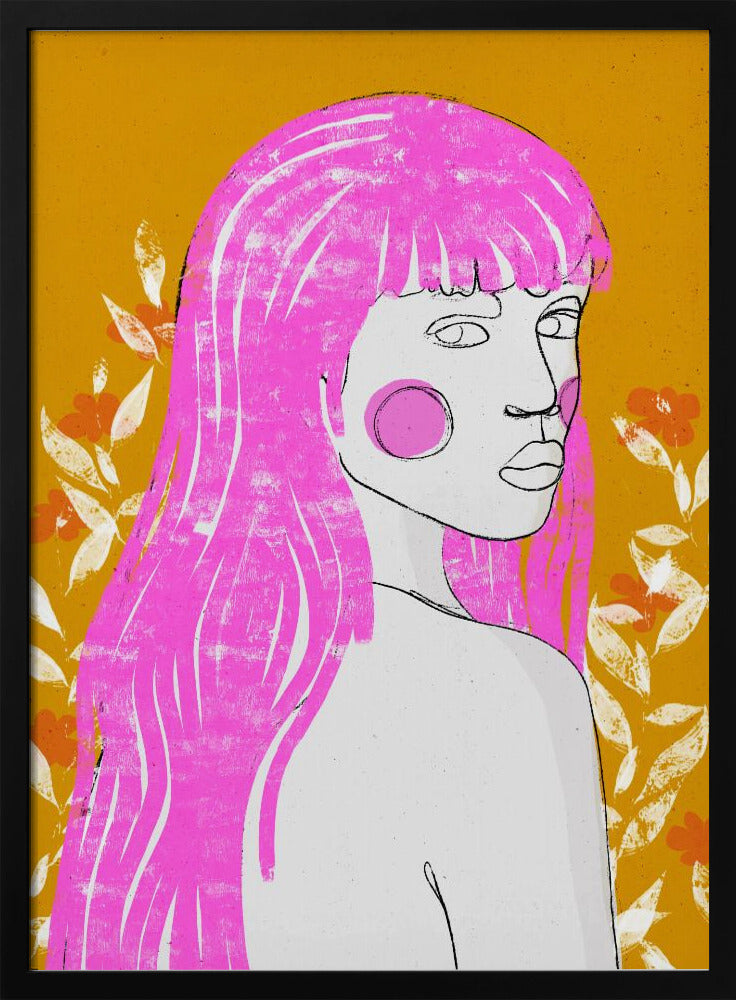Rosa viskande blick | Poster