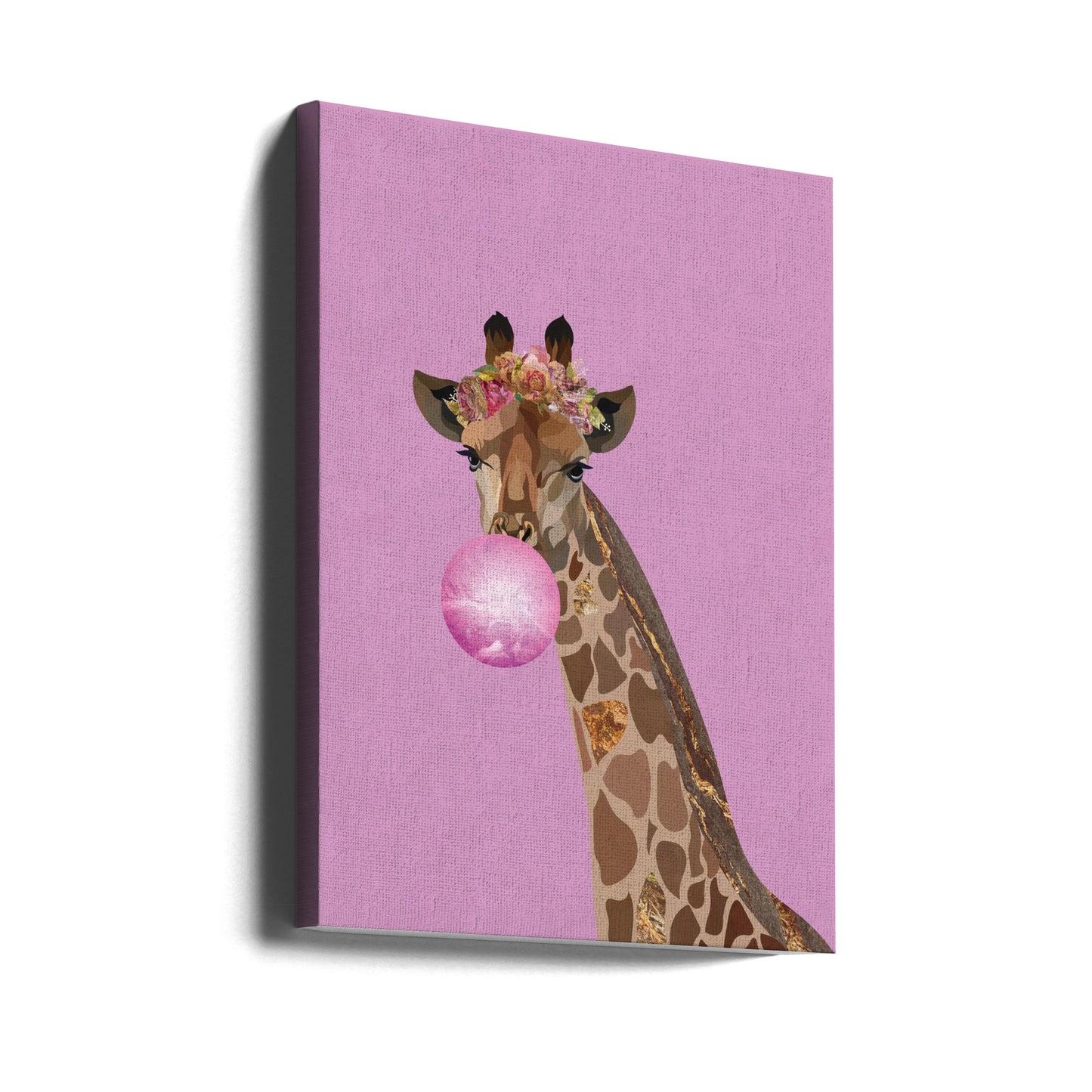 Giraffrosa bubblegum | Canvas
