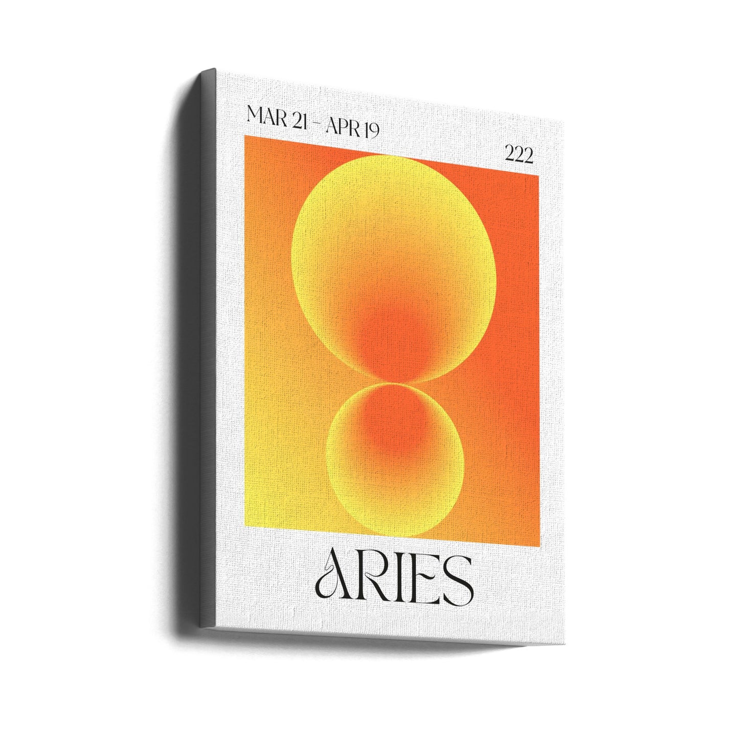 Cercles dégradés aux teintes orange | Tableaux sur Toile