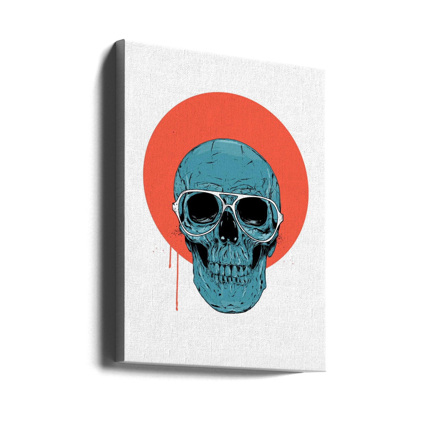Blå skalle II | Canvas