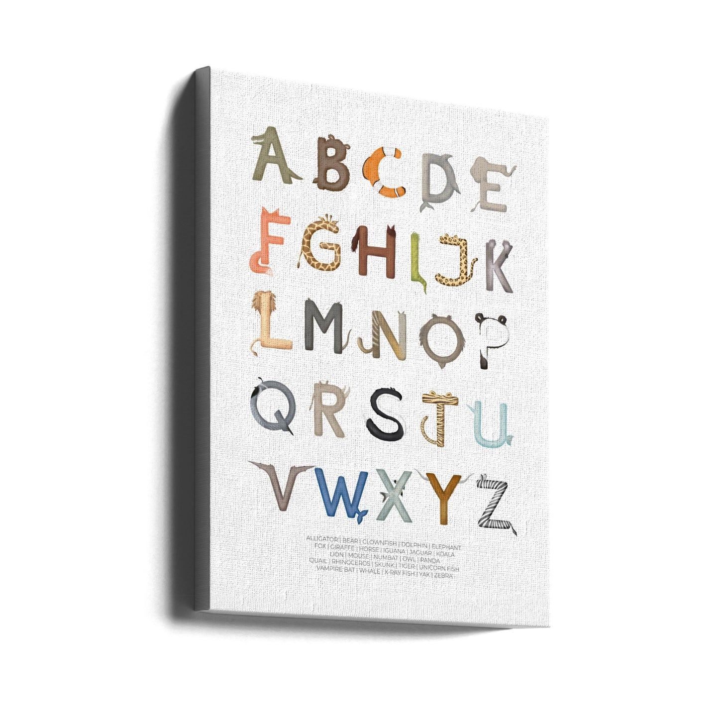 Djurbokstäver ABC | Canvas
